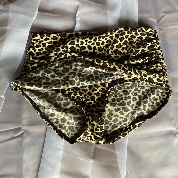 Leopard Print Cheetah Print Bathing Suit Bottoms - Picture 1 of 4